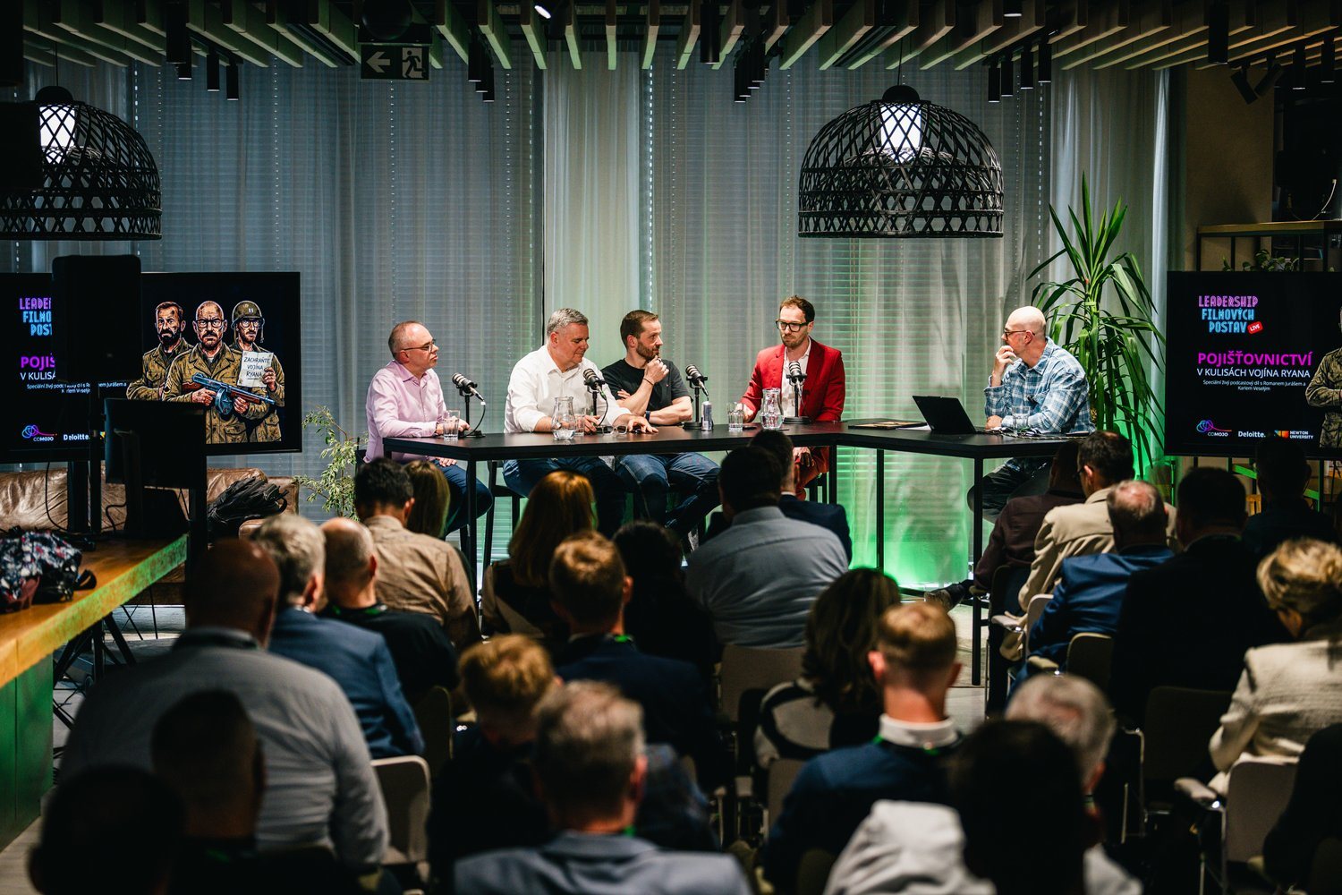 Live LFP event on insurance set against Saving Private Ryan – panel debate on stage in front of an audience